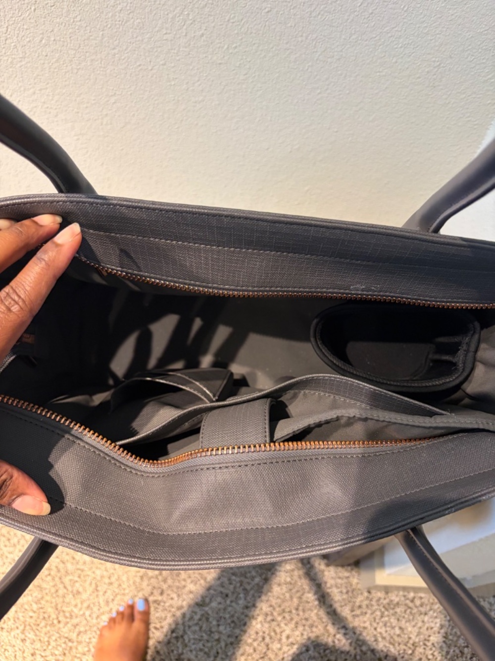 Dagne Dover Signature Legand Coated Canvas Tote - Picture 5 of 9